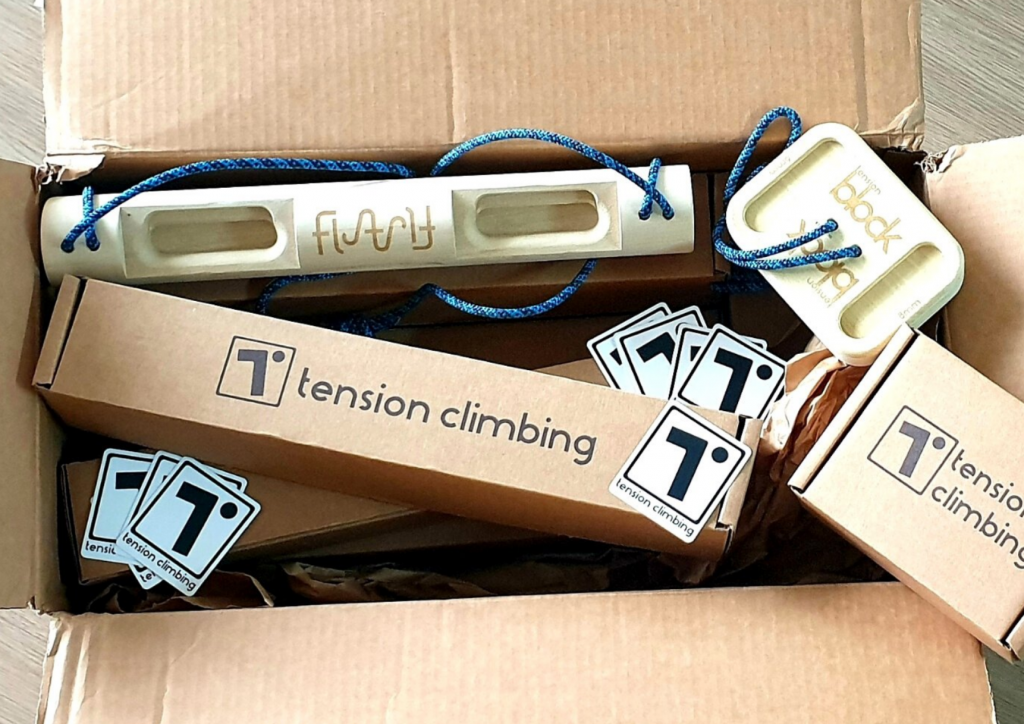 Tension products in a box